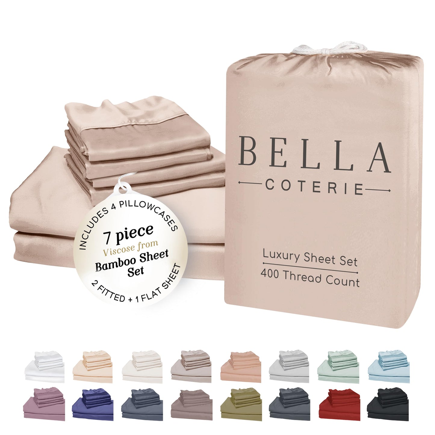 Bella Coterie Luxury Bamboo Viscose Sheet Set