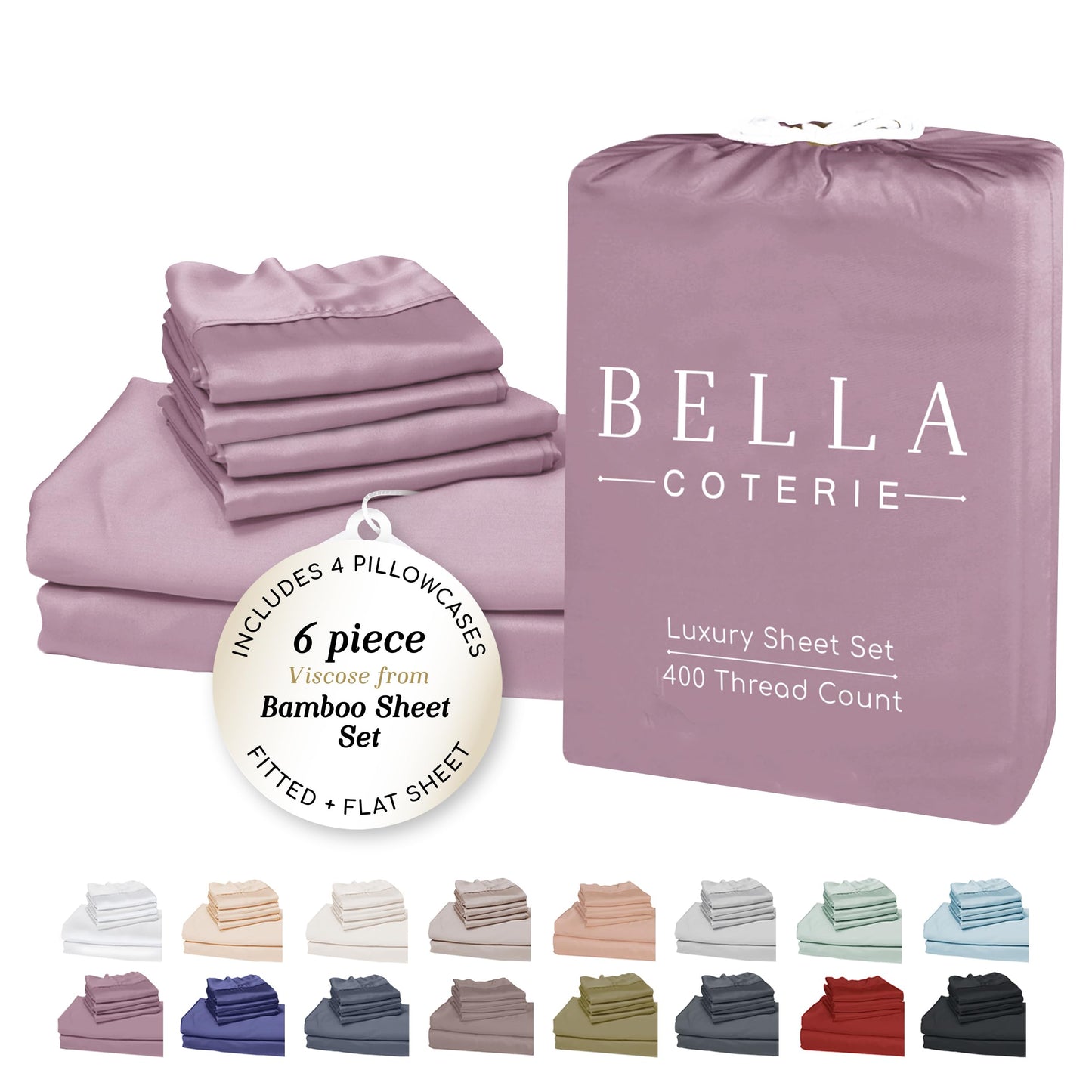 Bella Coterie Luxury Bamboo Viscose Sheet Set