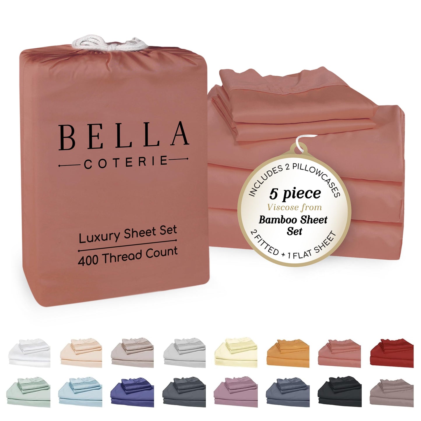 Bella Coterie Luxury Bamboo Viscose Sheet Set