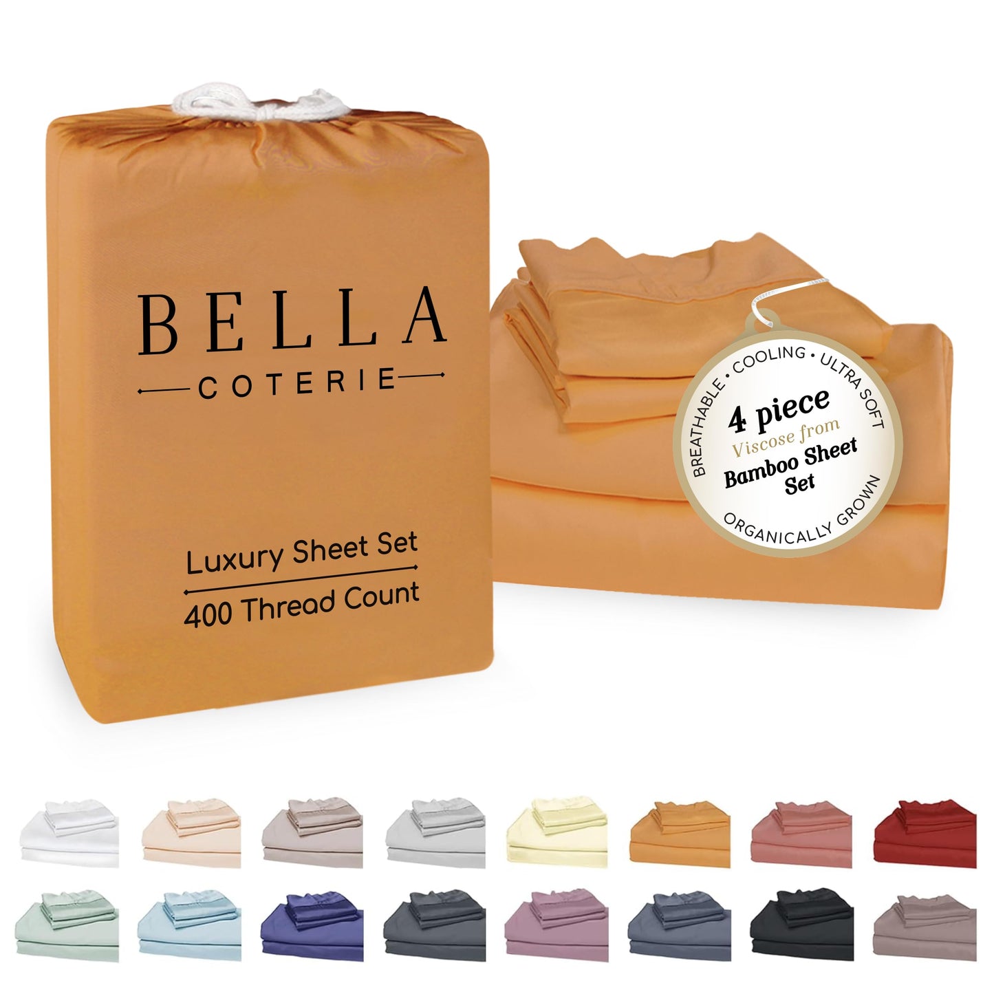 Bella Coterie Luxury Bamboo Viscose Sheet Set