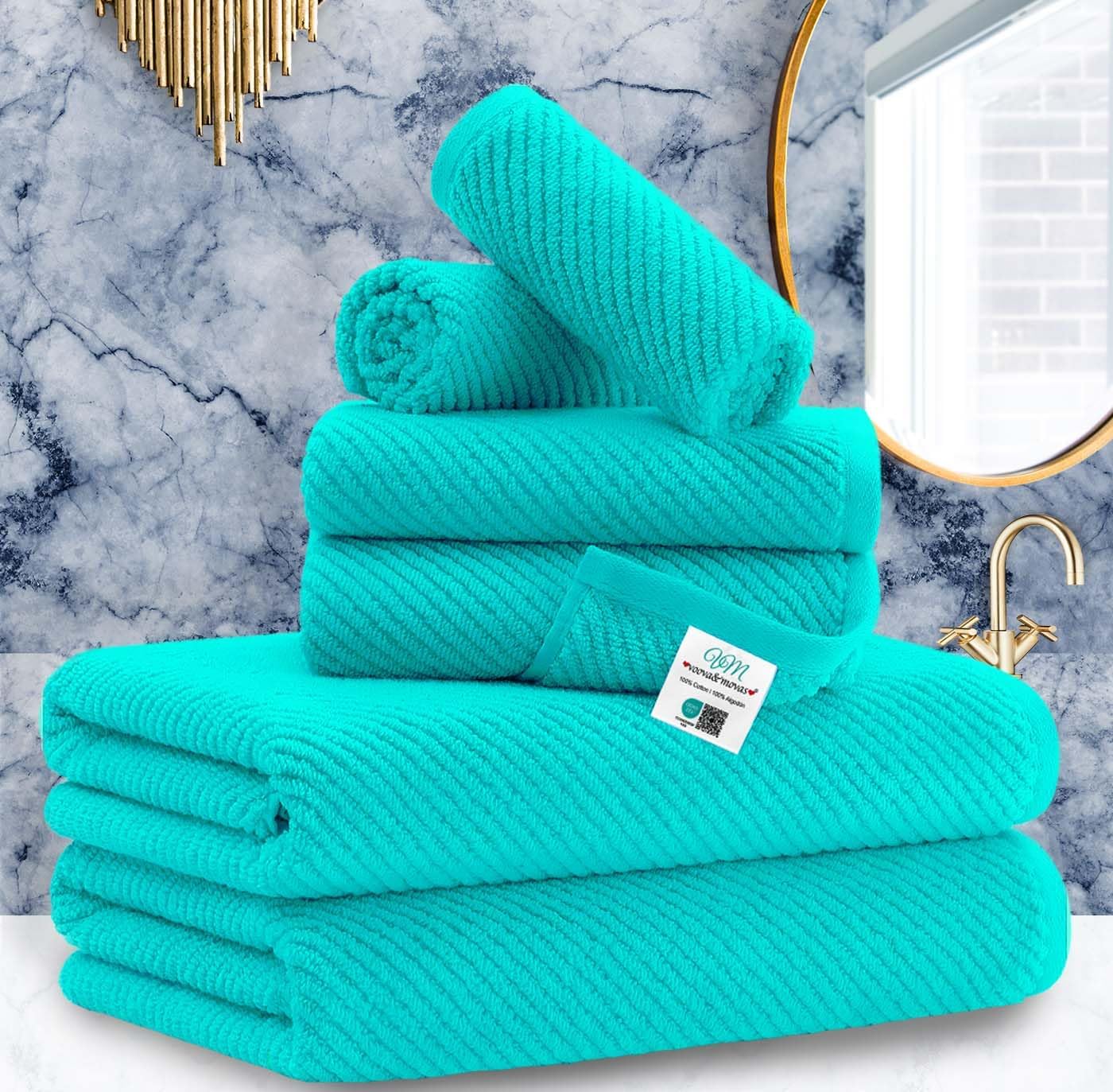 100% Cotton Soft Quick Dry Towel Gift Set