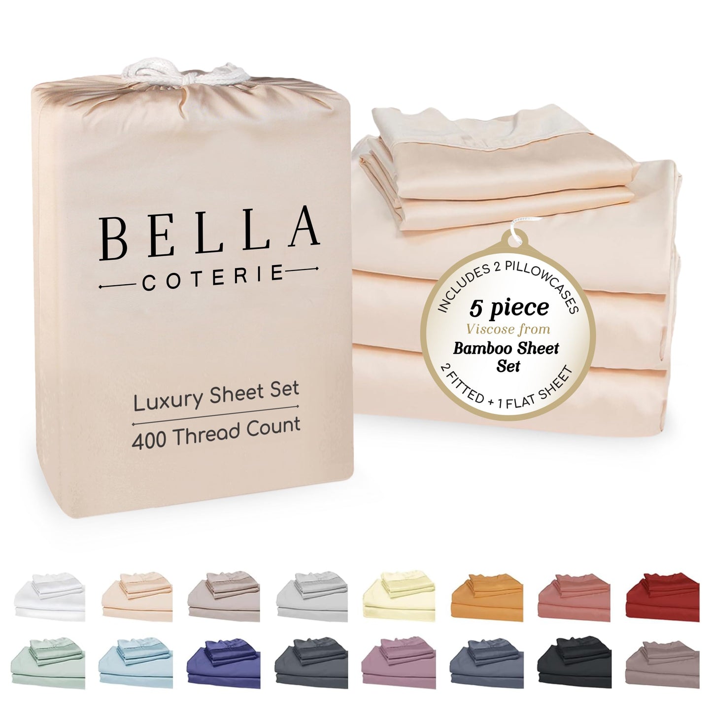Bella Coterie Luxury Bamboo Viscose Sheet Set