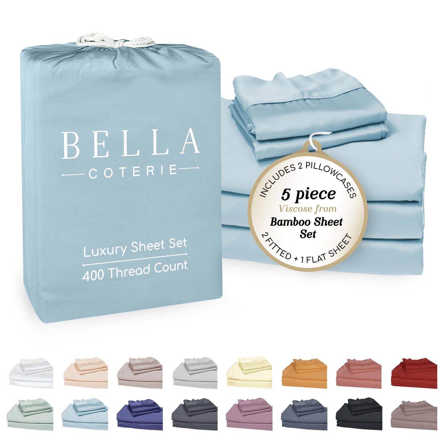 Bella Coterie Luxury Bamboo Viscose Sheet Set