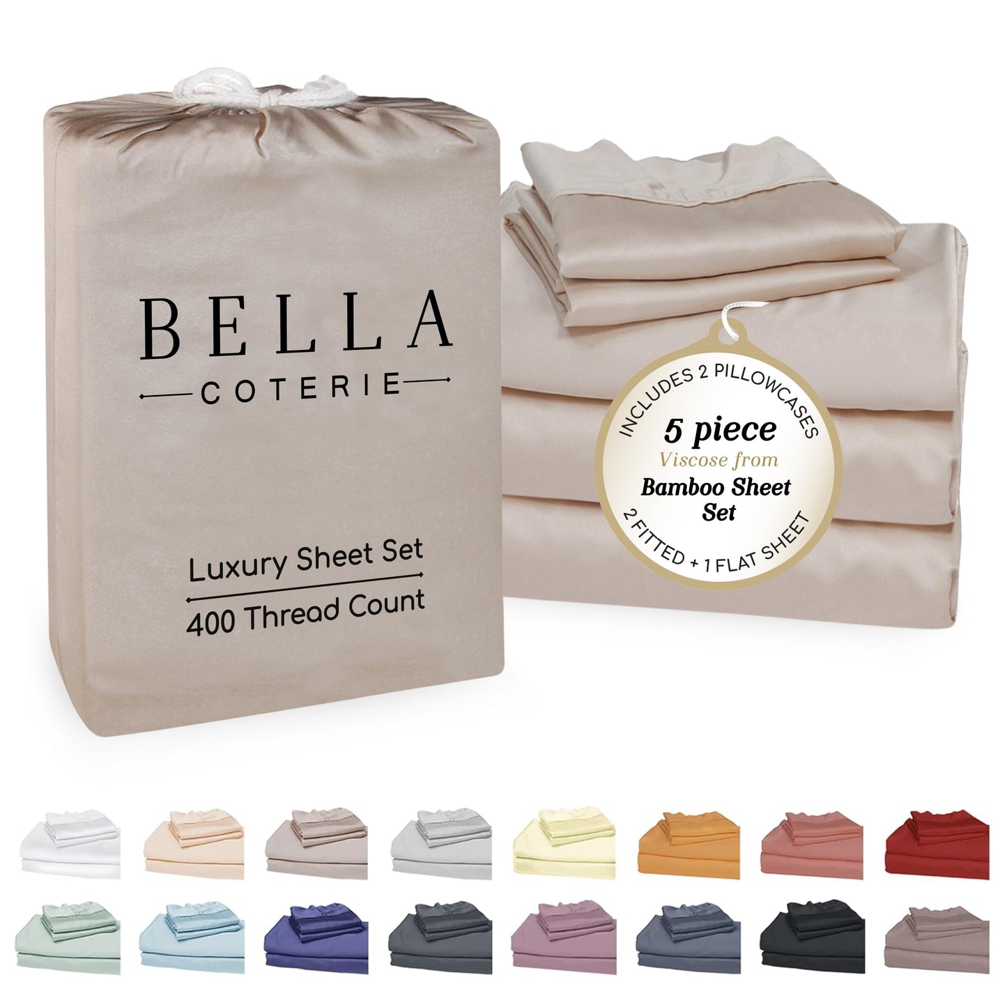 Bella Coterie Luxury Bamboo Viscose Sheet Set