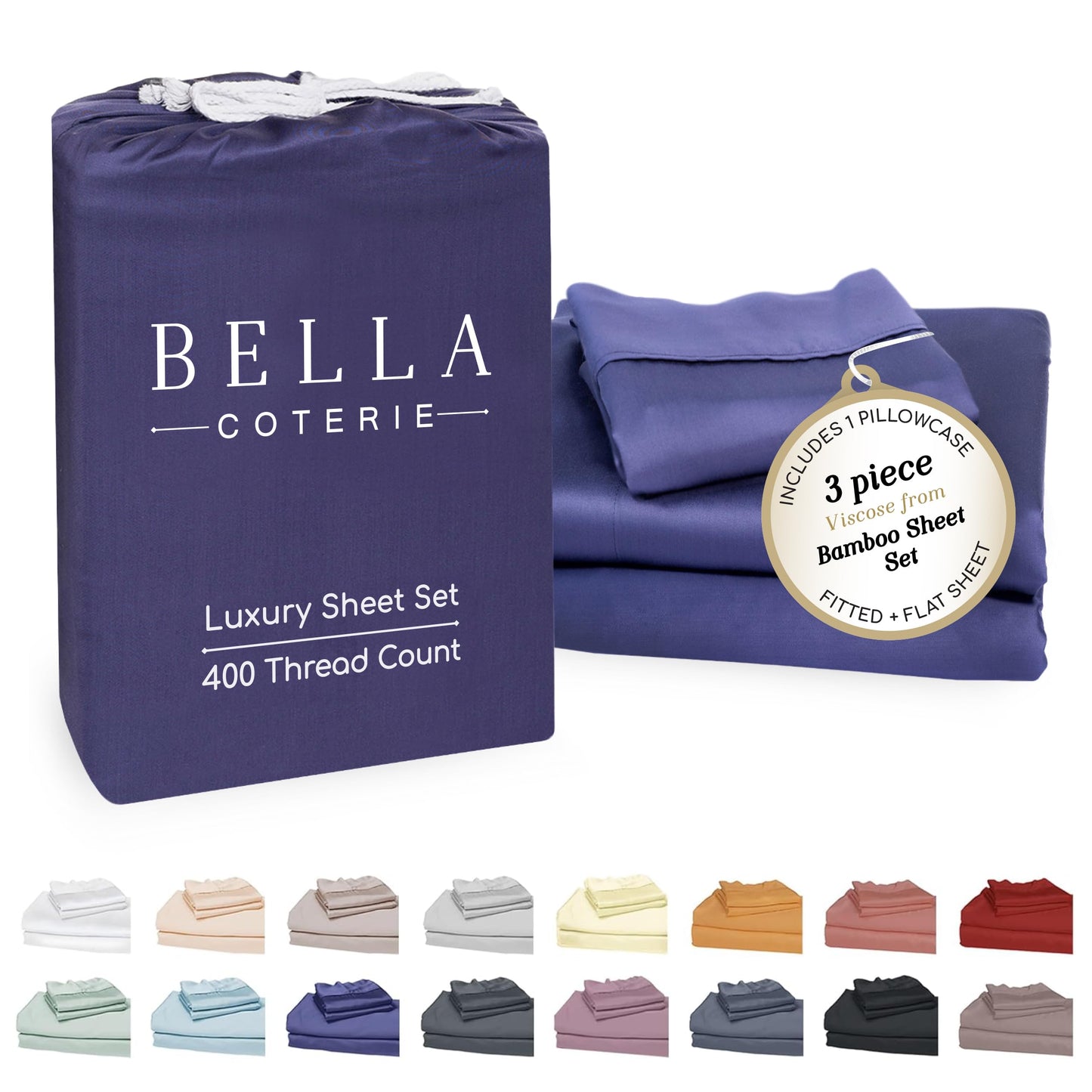 Bella Coterie Luxury Bamboo Viscose Sheet Set