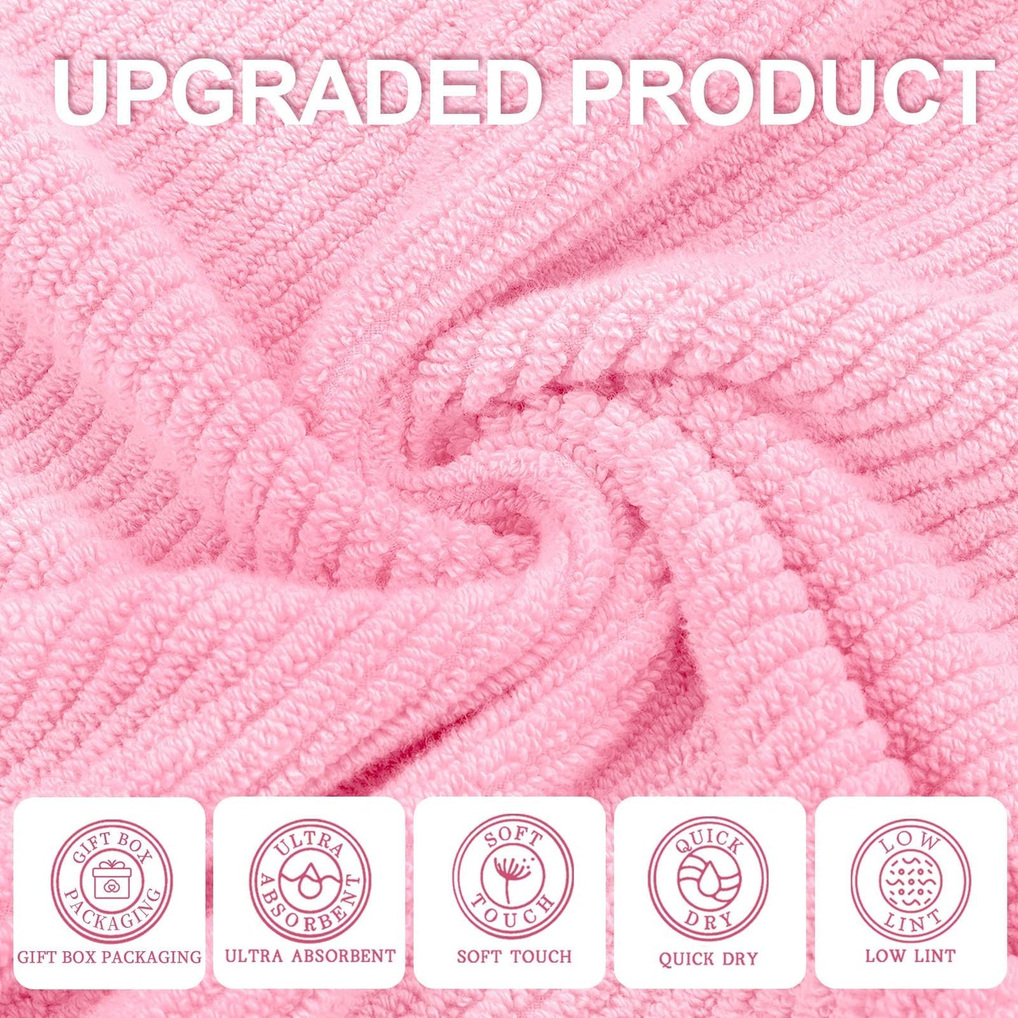 100% Cotton Soft Quick Dry Towel Gift Set