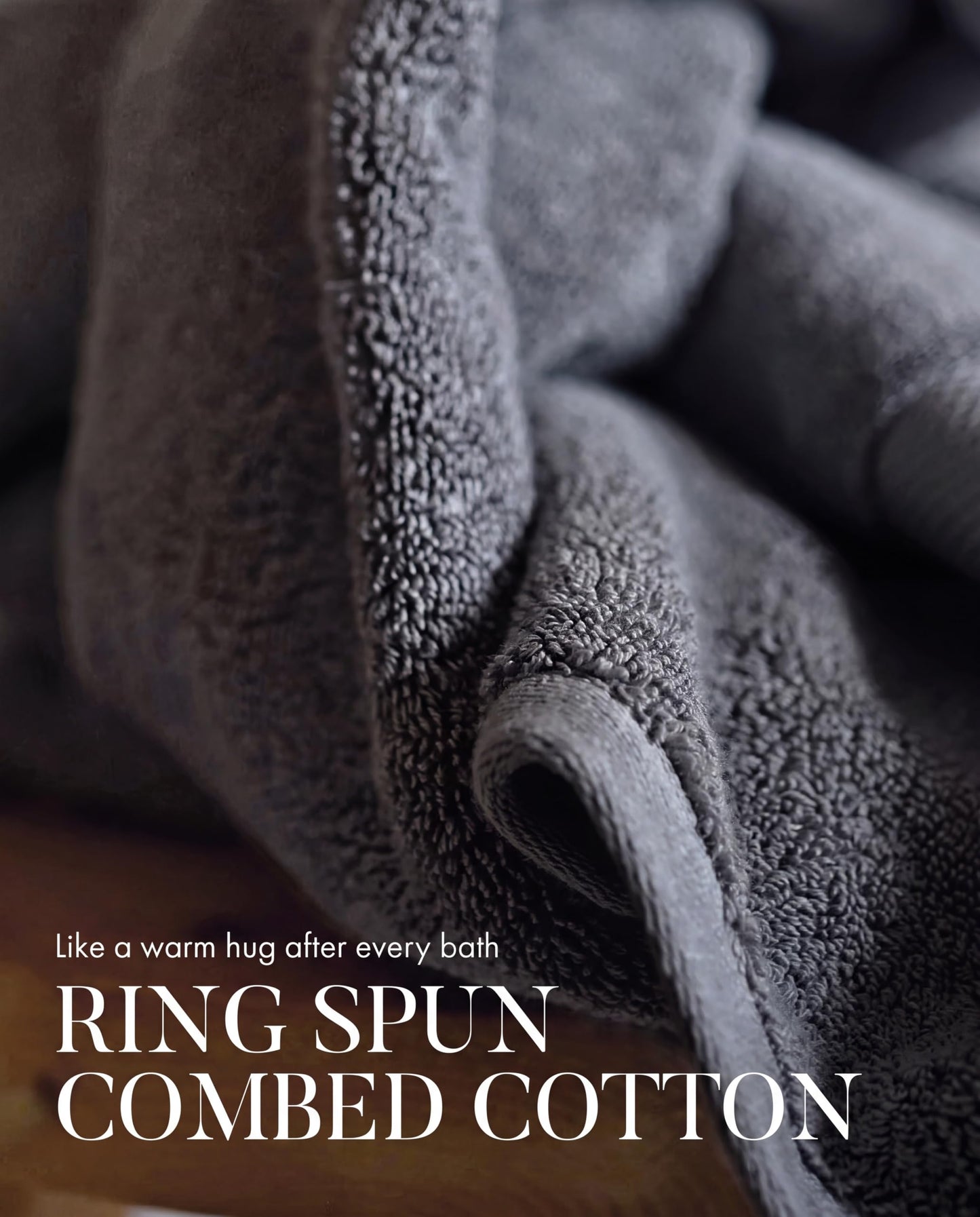 Luxury Combed Cotton Bath Towels