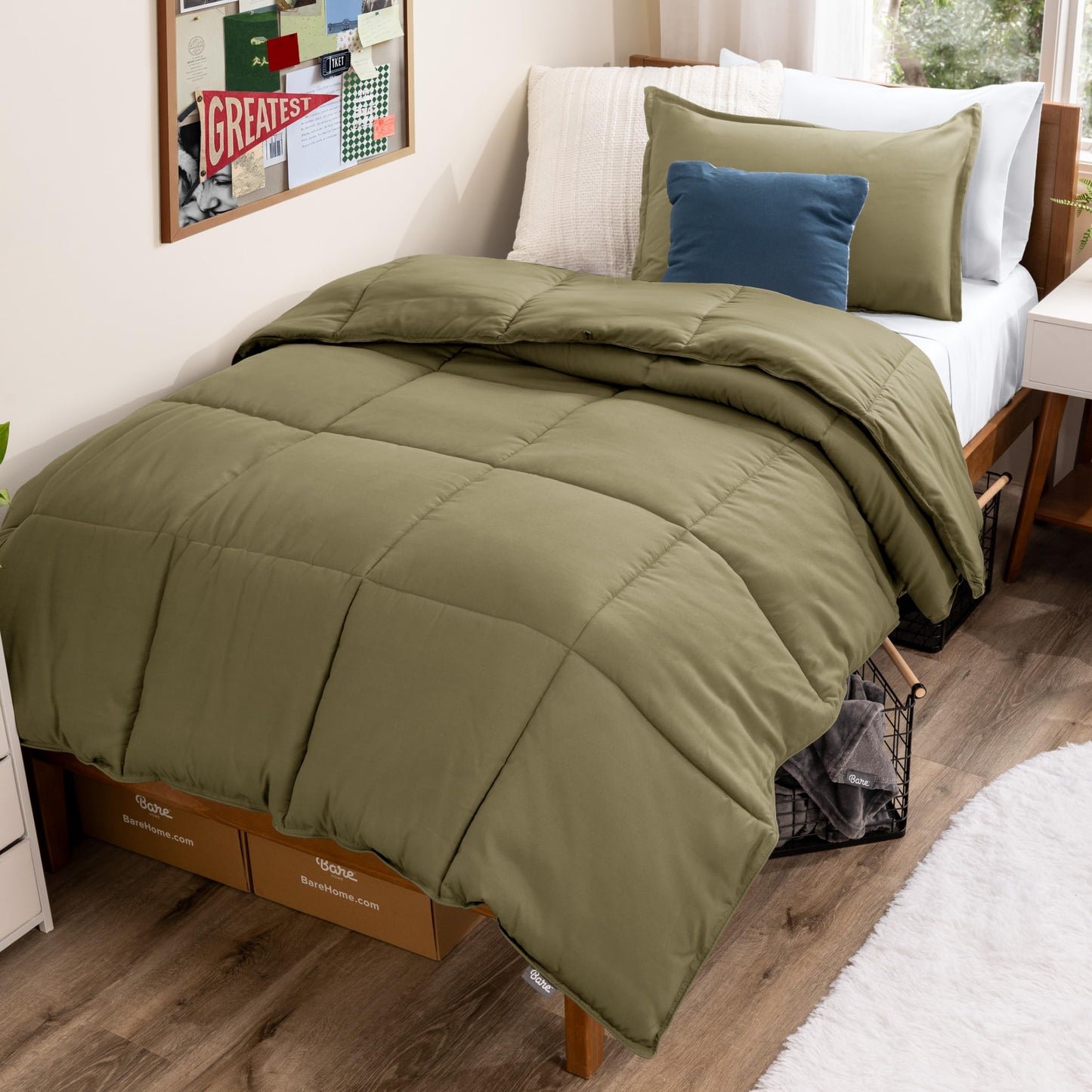 Bare Home Hypoallergenic Down Alternative Comforter Set