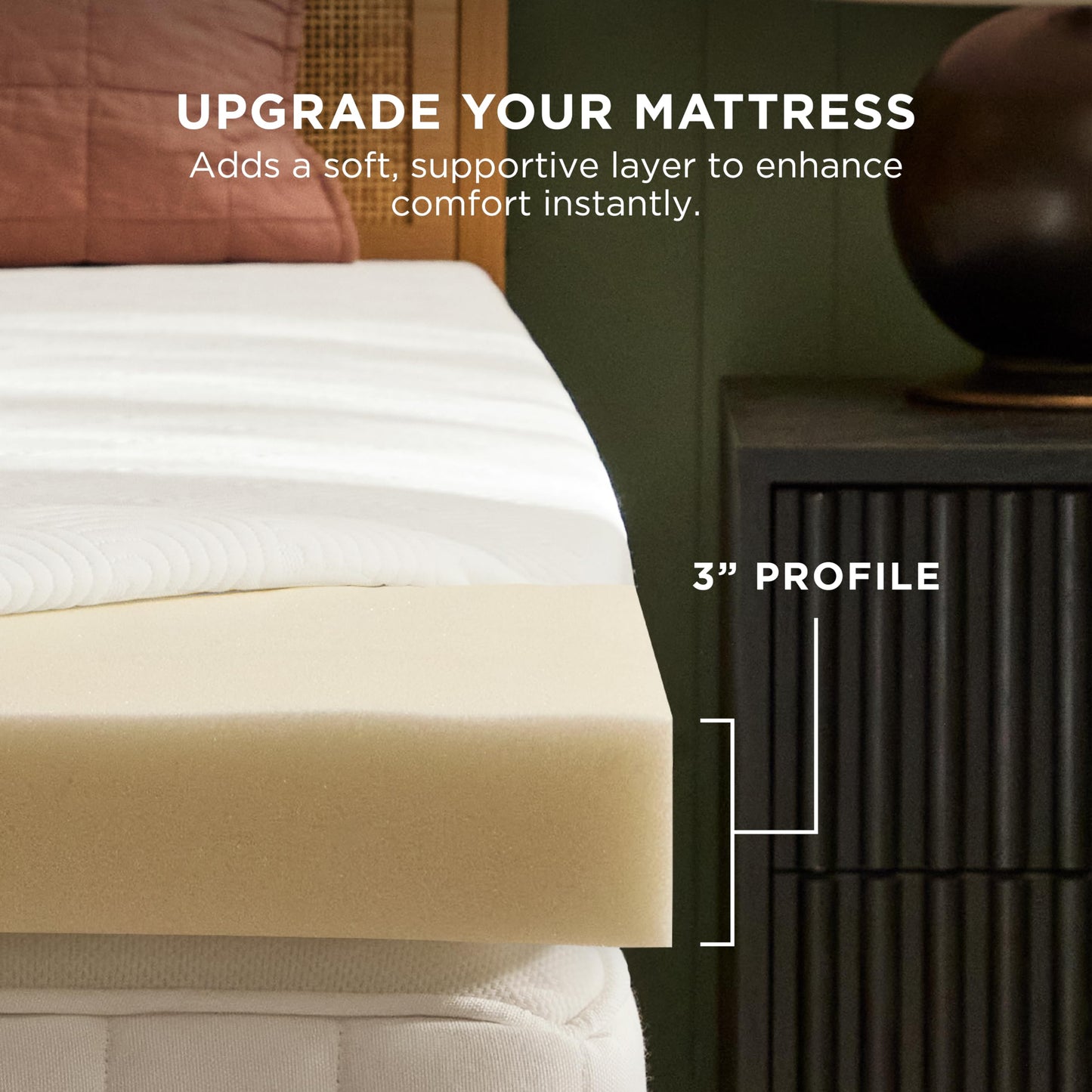 Tempur-Cloud 2-Inch Mattress Topper, Queen,White