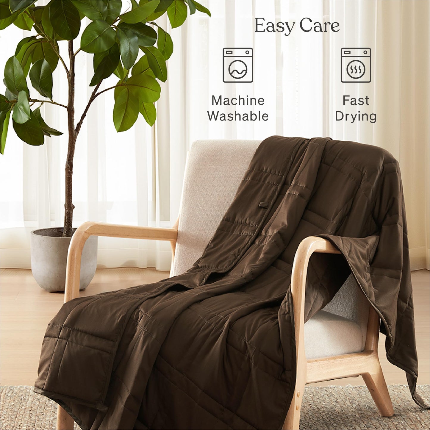 Cooling Cotton Weighted Blanket for Adults