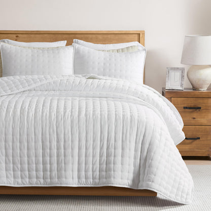 Lightweight Quilted Bedspread Coverlet Set