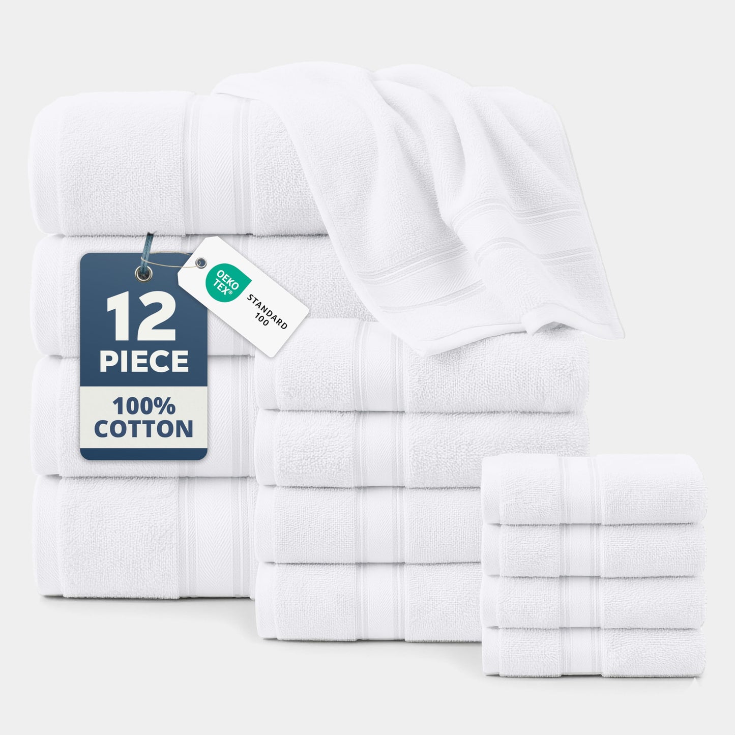 Luxury Zero Twist Cotton Bath Towels