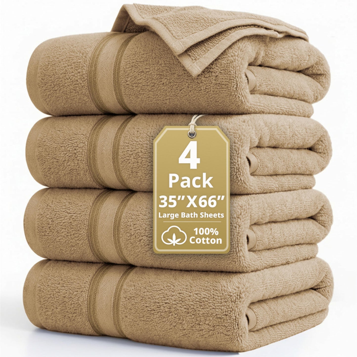 Luxury Zero Twist Cotton Bath Towels