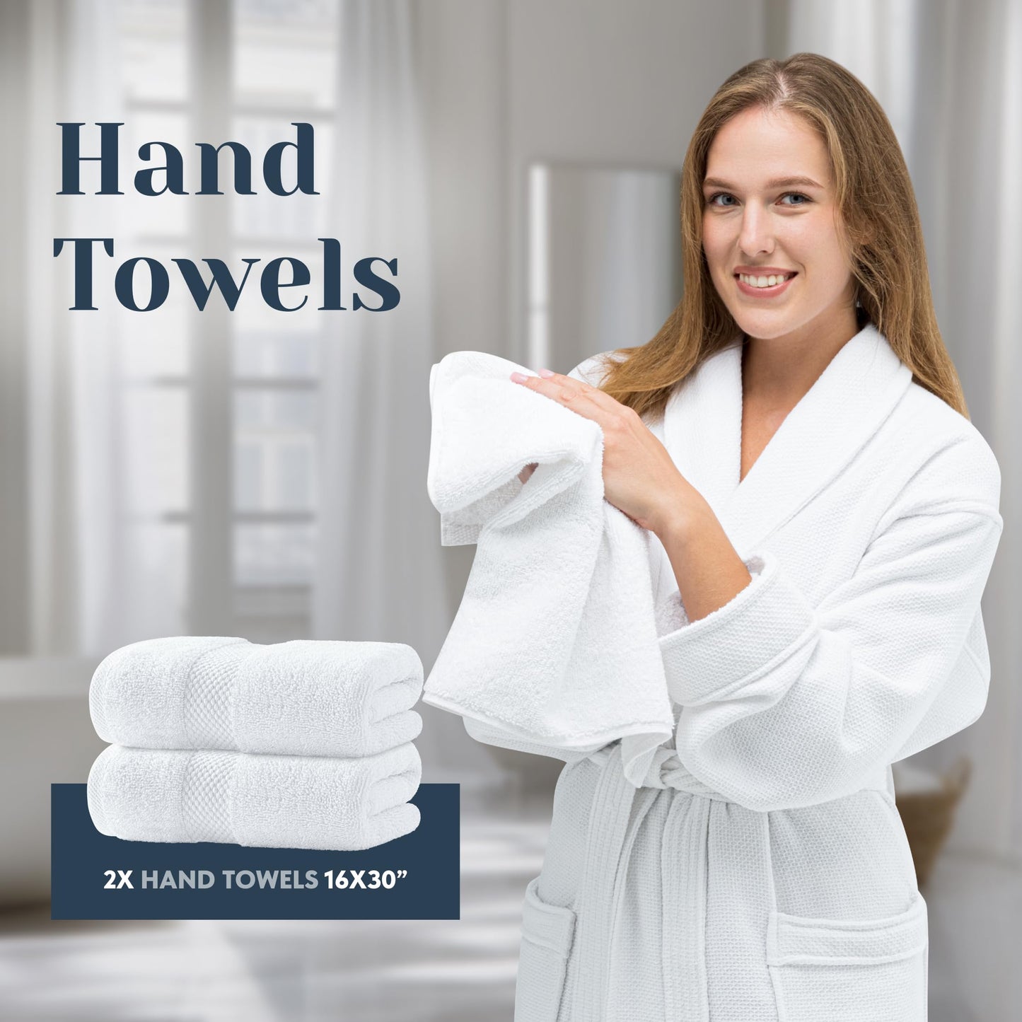 Luxury Turkish Cotton Bath Towel Set
