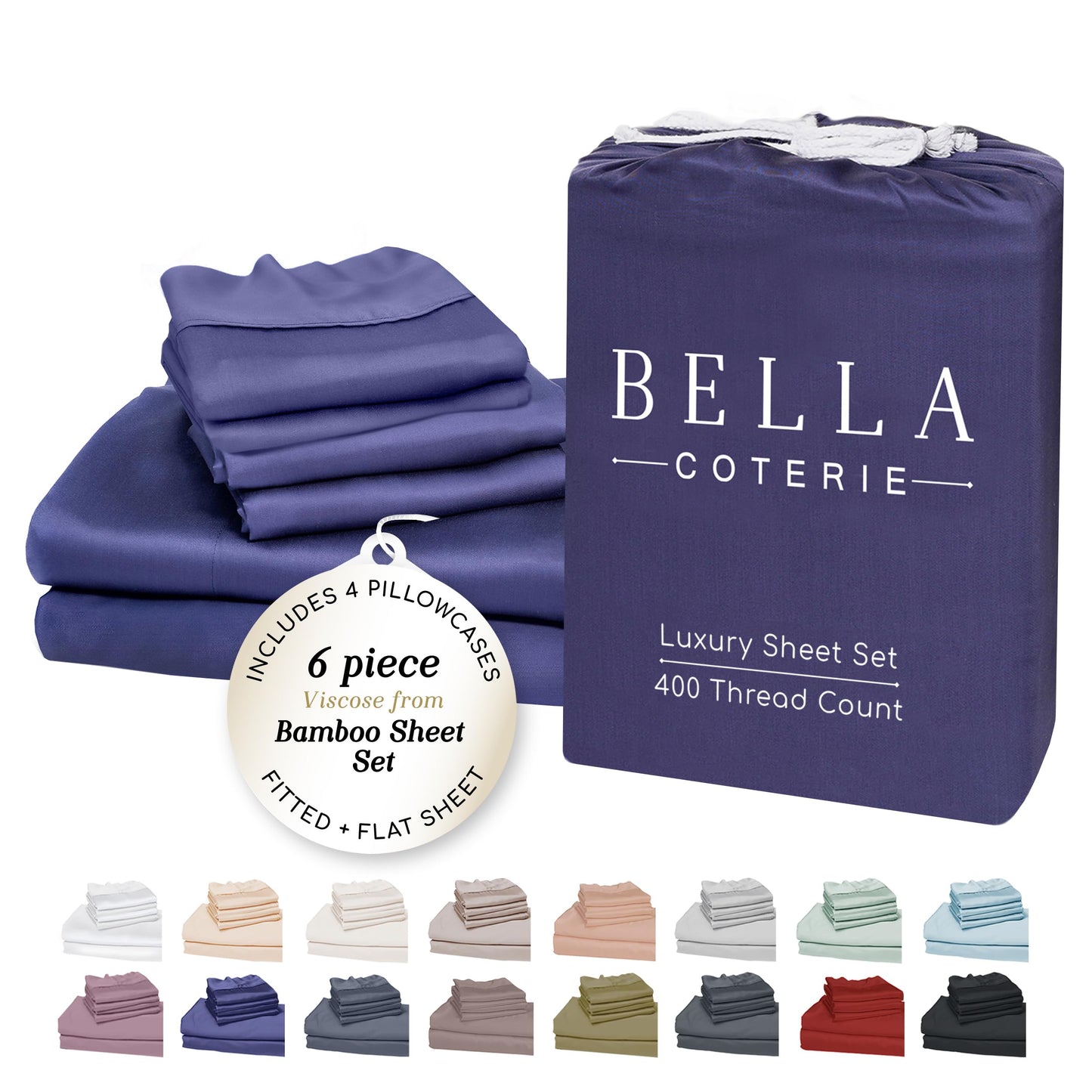 Bella Coterie Luxury Bamboo Viscose Sheet Set