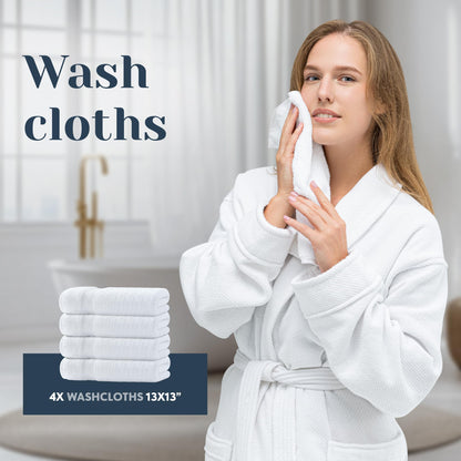Luxury Turkish Cotton Bath Towel Set