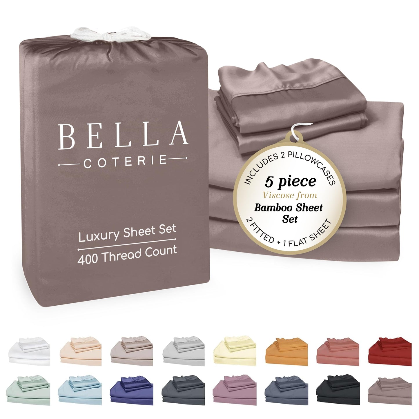 Bella Coterie Luxury Bamboo Viscose Sheet Set