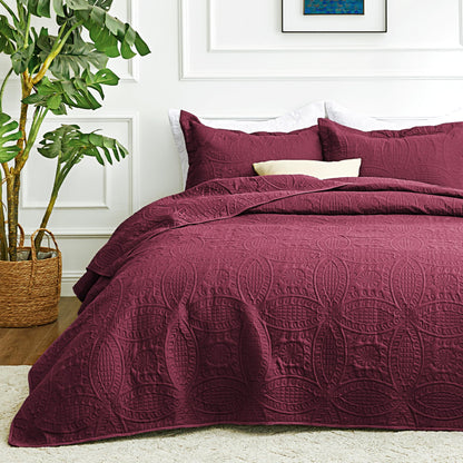 Brushed Microfiber Lightweight Quilt Set