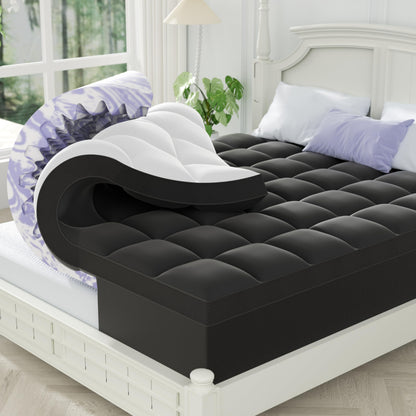 Dual Layer Memory Foam Mattress Topper