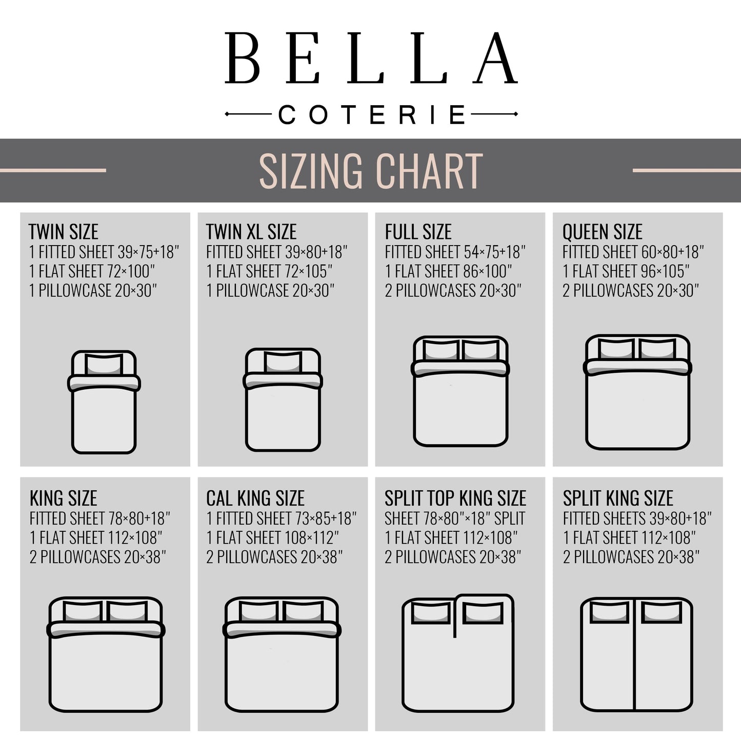 Bella Coterie Luxury Bamboo Viscose Sheet Set