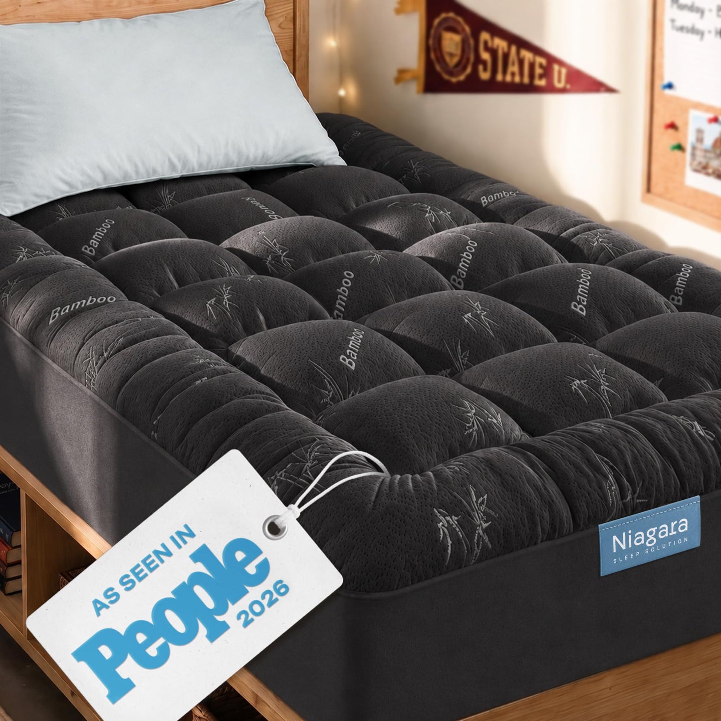Bamboo Cooling Mattress Topper