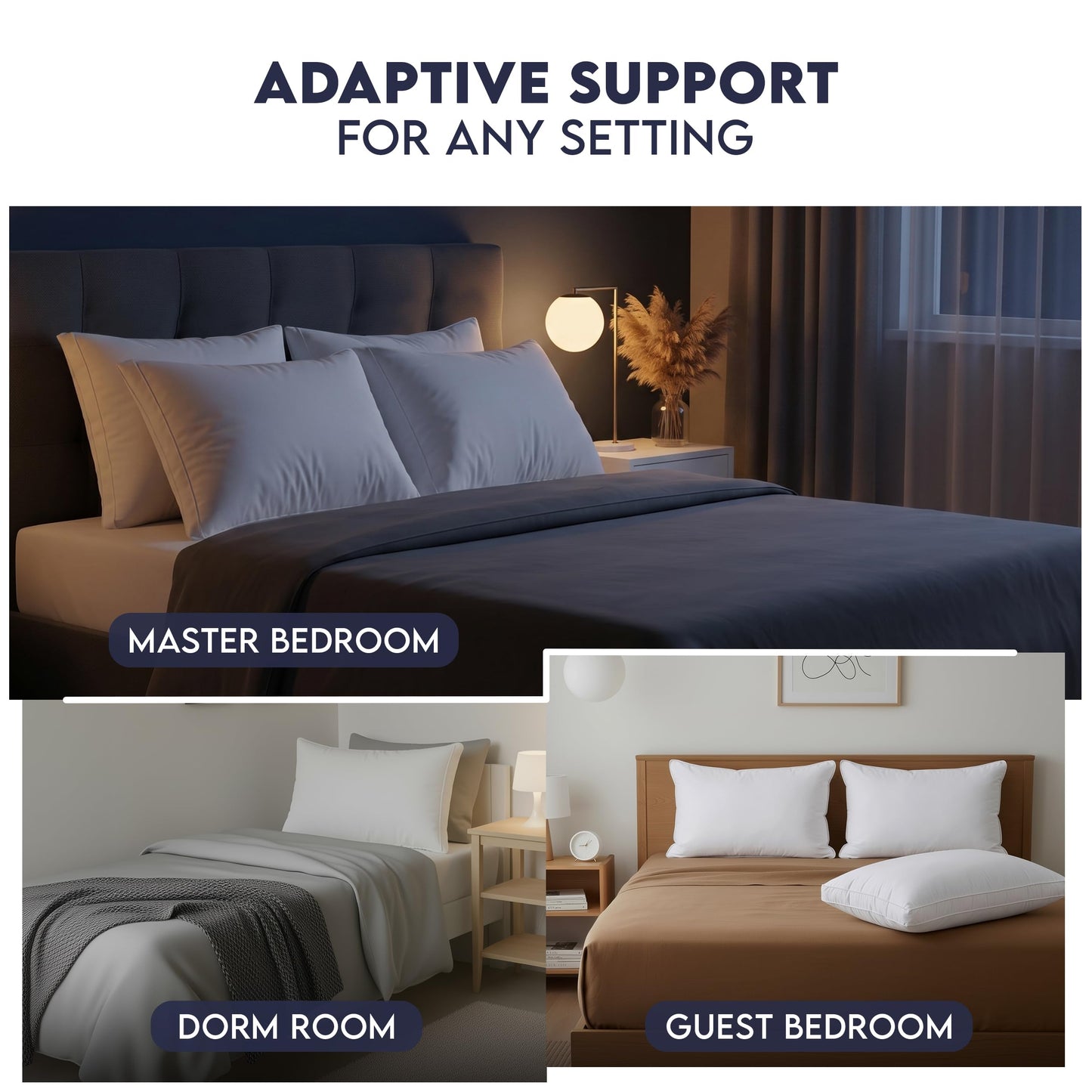 Cooling Hotel Quality Bed Pillow Set
