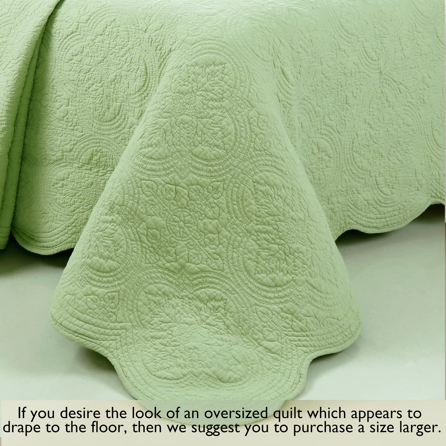 Textured Cotton Quilted Bedspread Set