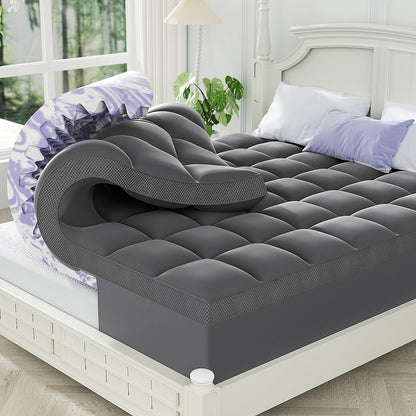 Dual Layer Memory Foam Mattress Topper