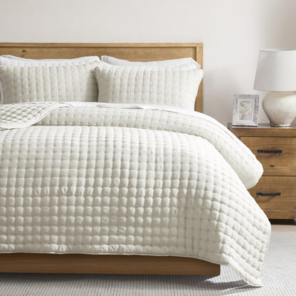 Lightweight Quilted Bedspread Coverlet Set