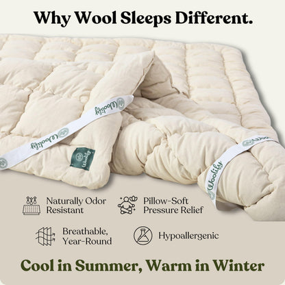 Organic Merino Wool Mattress Topper