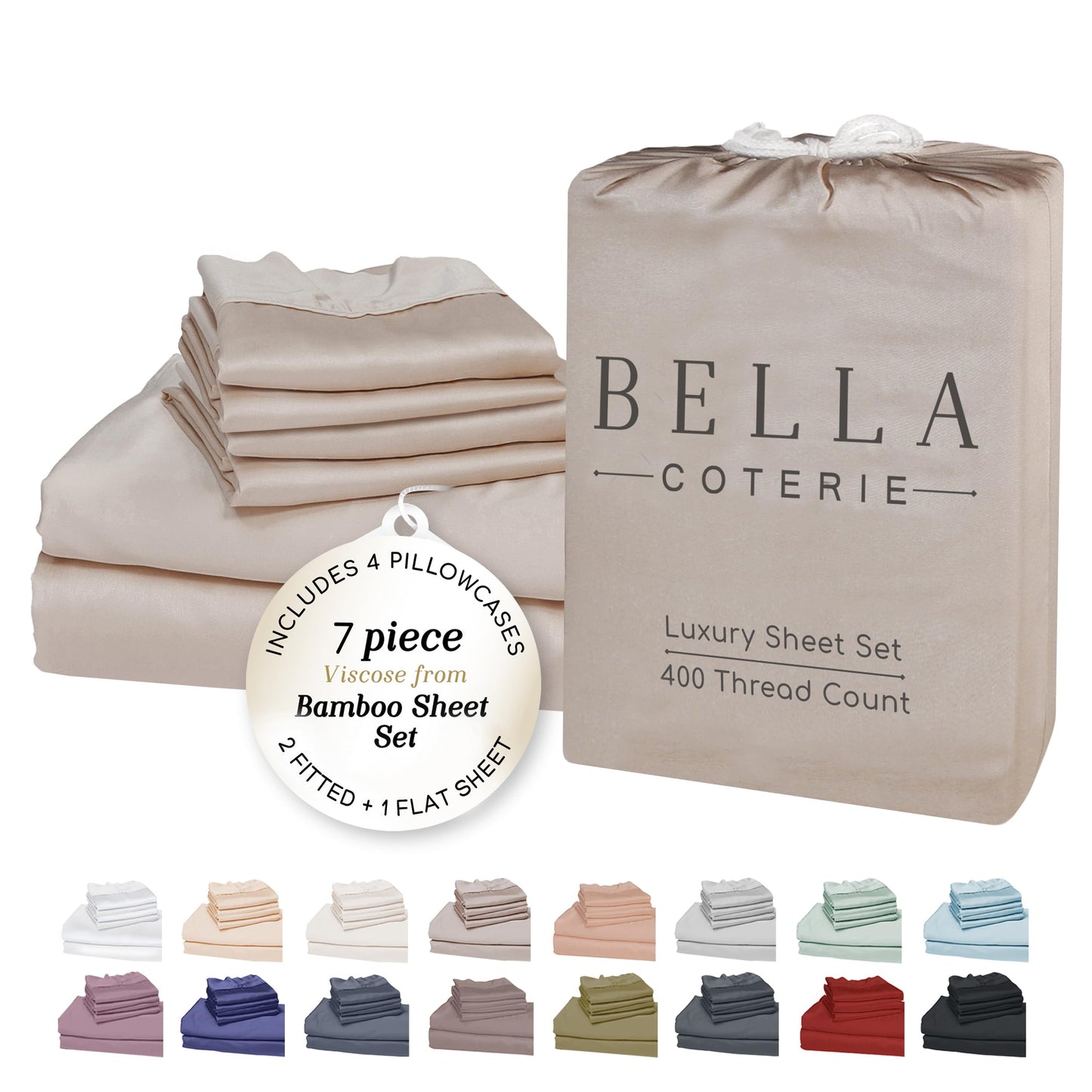 Bella Coterie Luxury Bamboo Viscose Sheet Set