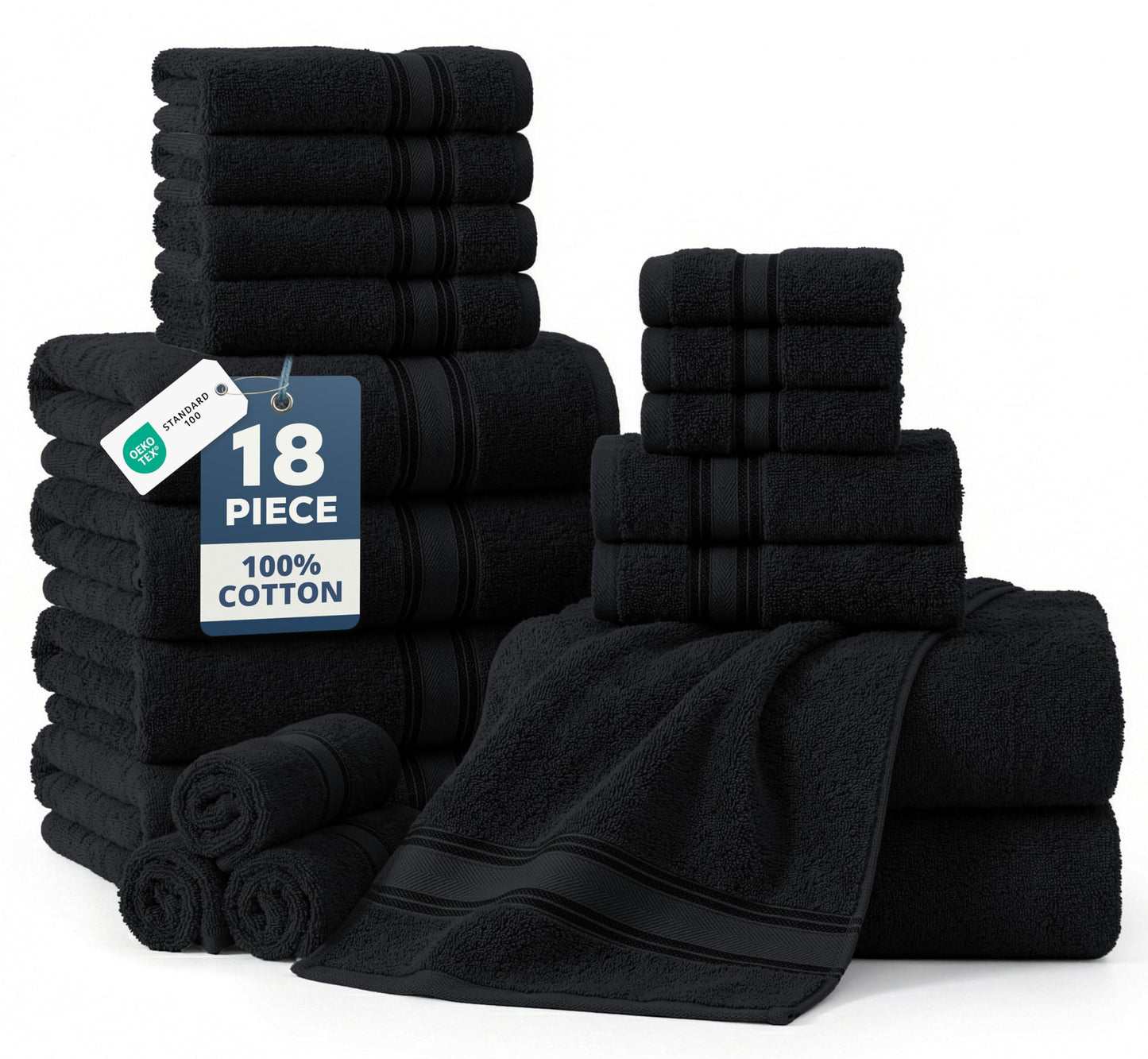 Luxury Zero Twist Cotton Bath Towels