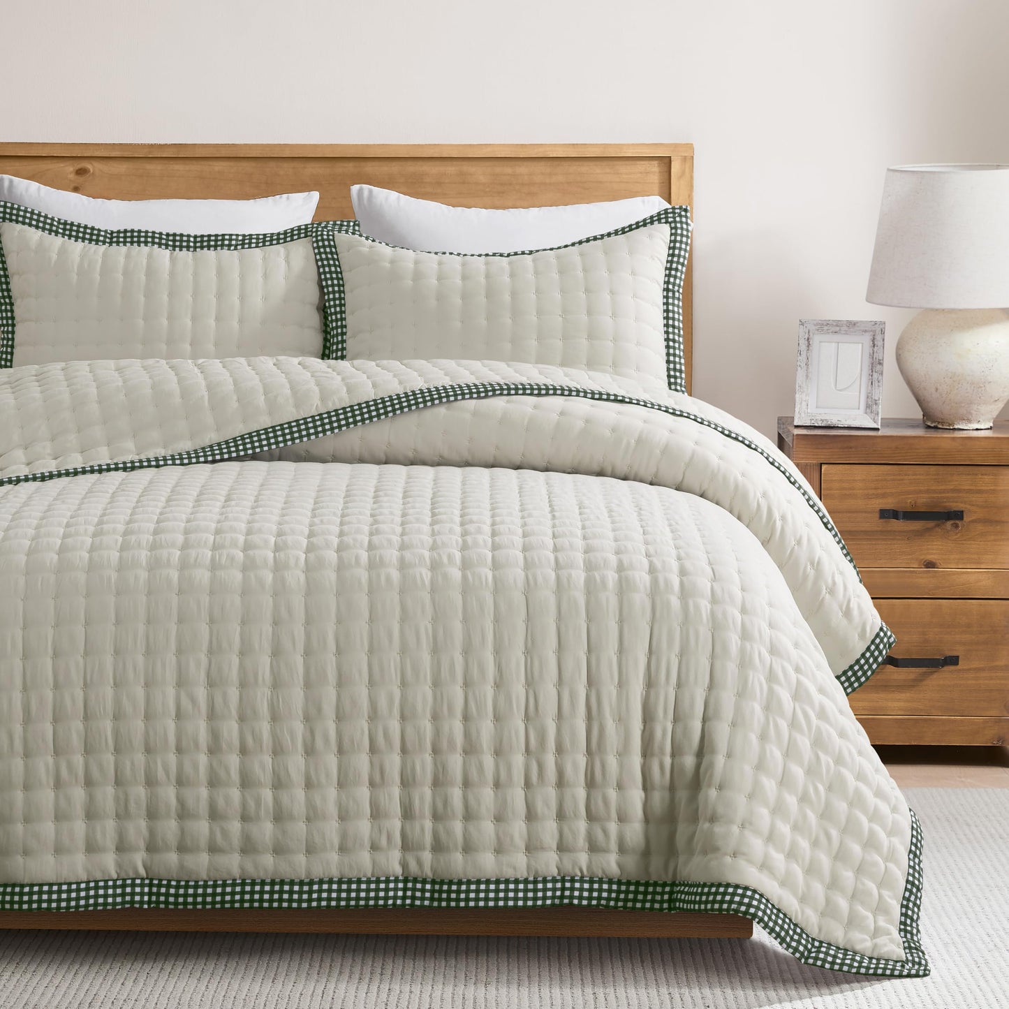 Lightweight Quilted Bedspread Coverlet Set