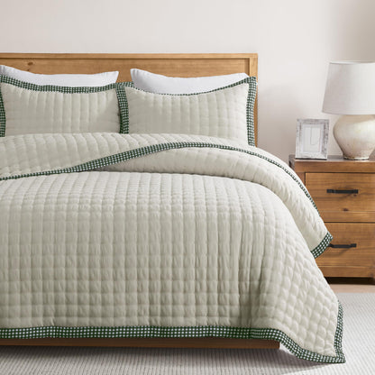 Lightweight Quilted Bedspread Coverlet Set