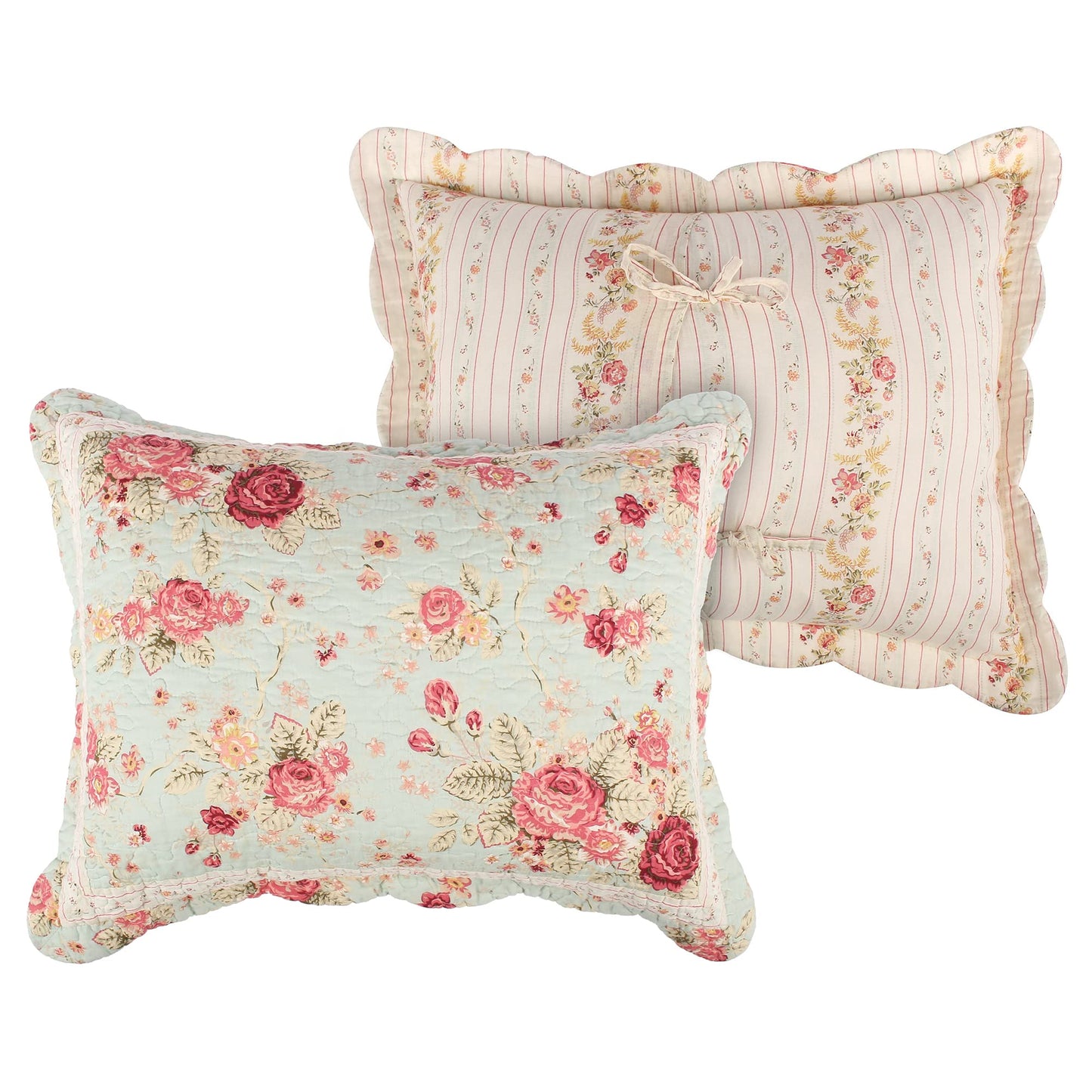 Antique Rose Cotton Quilt Set