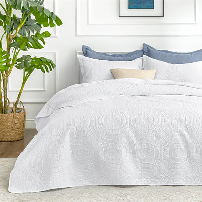 Brushed Microfiber Lightweight Quilt Set