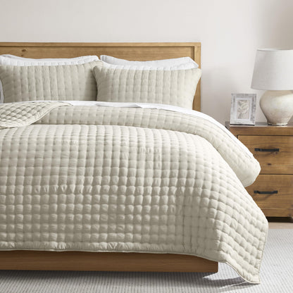 Lightweight Quilted Bedspread Coverlet Set