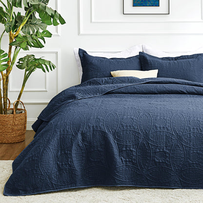 Brushed Microfiber Lightweight Quilt Set