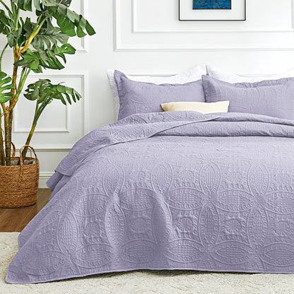 Brushed Microfiber Lightweight Quilt Set