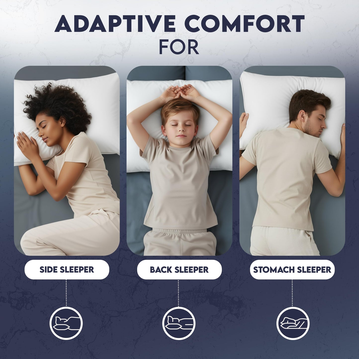 Cooling Hotel Quality Bed Pillow Set