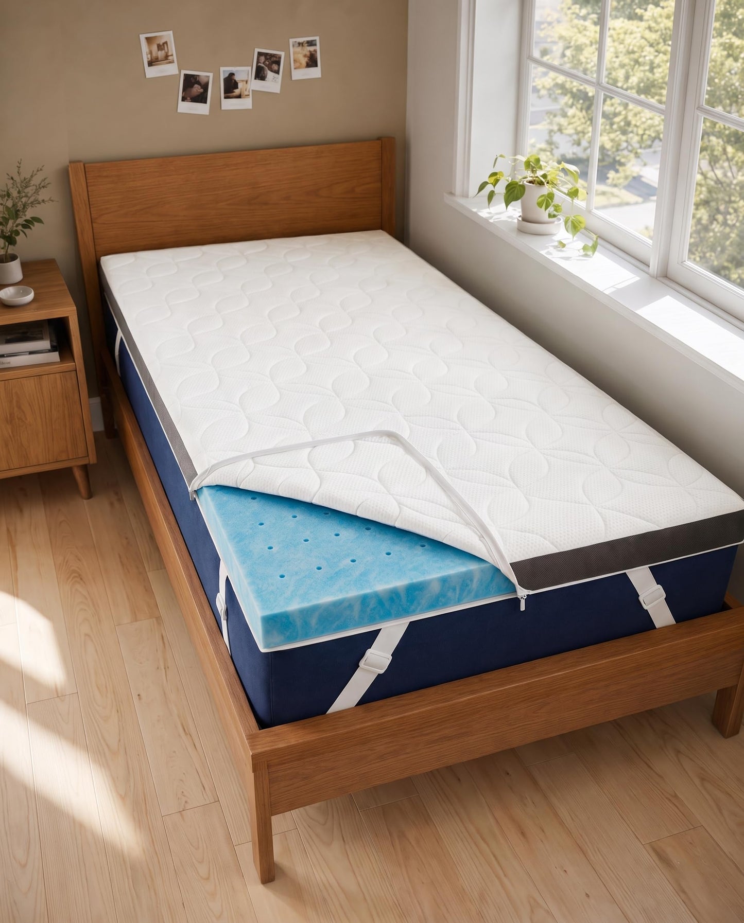 Cooling Gel Memory Foam Mattress Topper