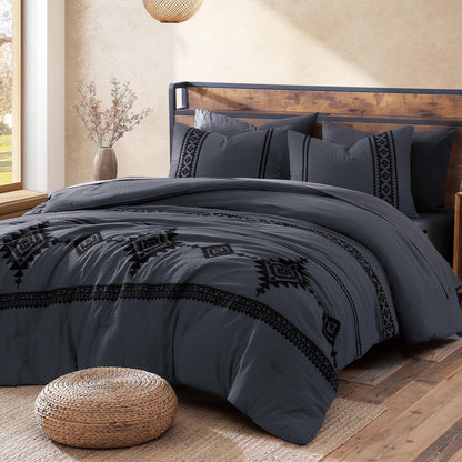 Boho Embroidered Comforter Set