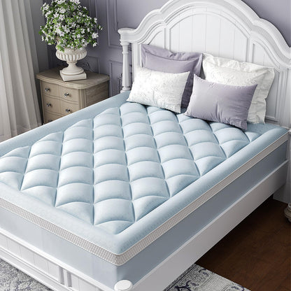 Bamboo Viscose Soft Pillow Top Mattress Topper