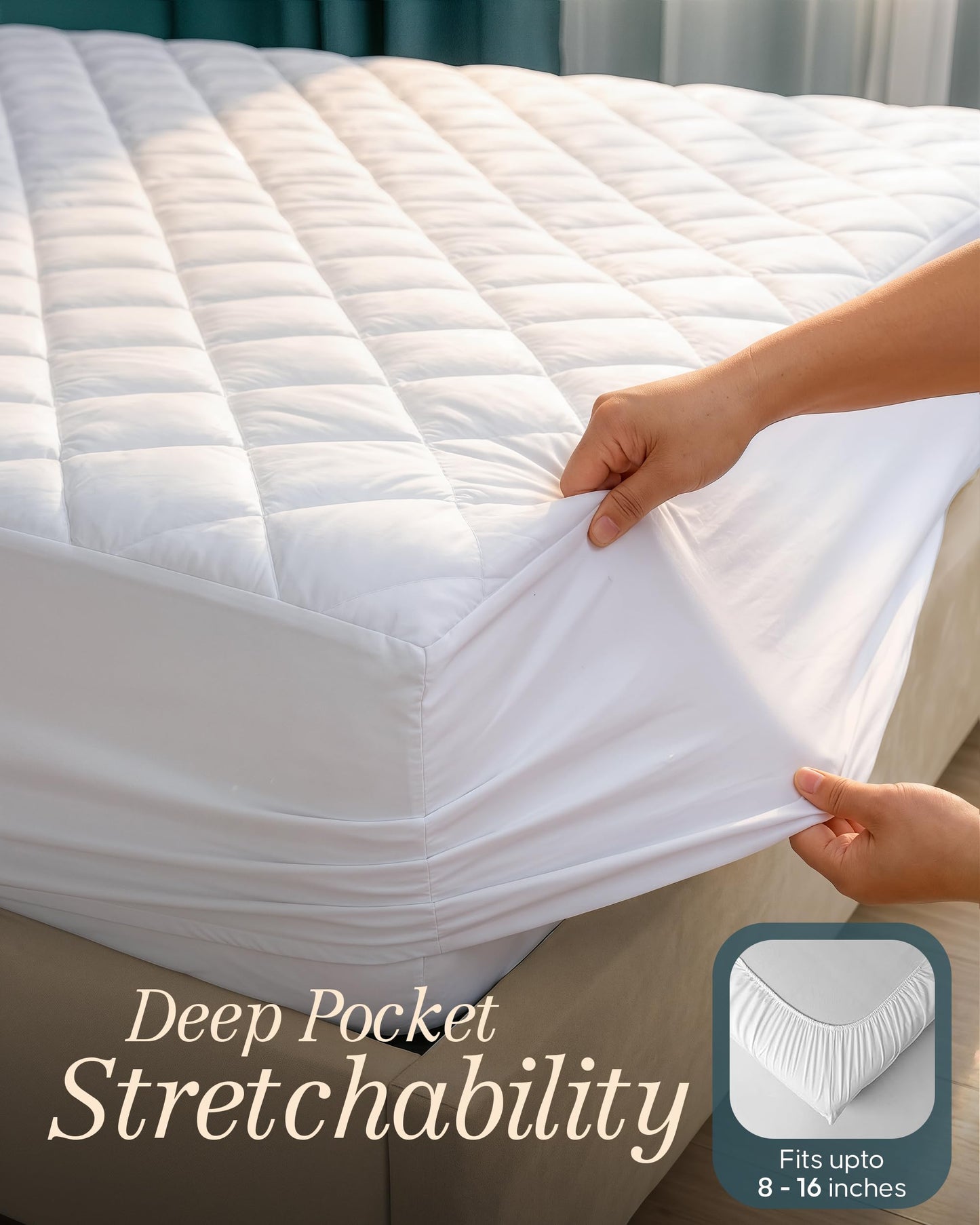 Quilted Fitted Mattress Pad Protector