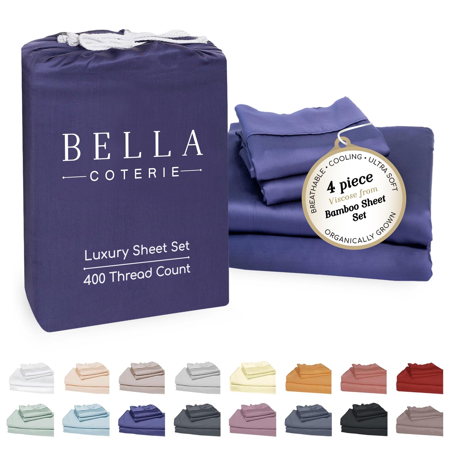 Bella Coterie Luxury Bamboo Viscose Sheet Set