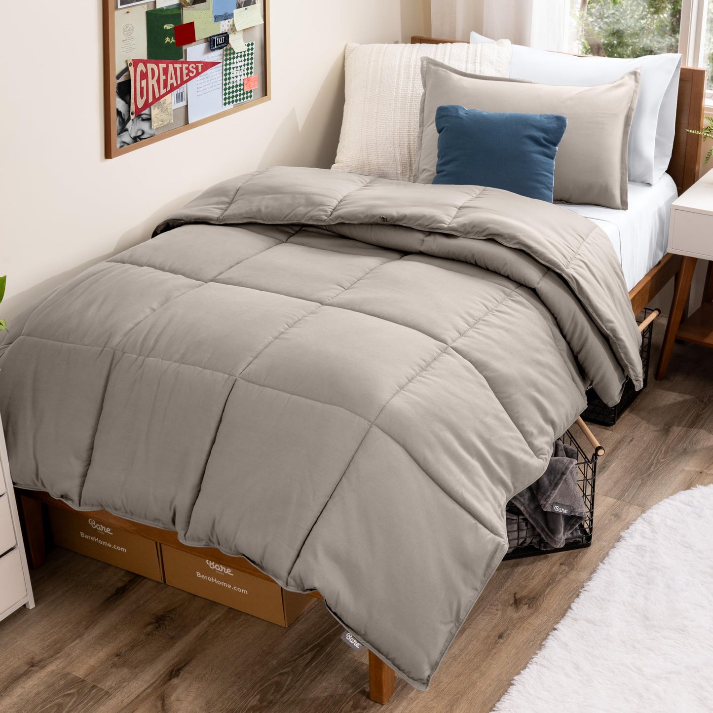Bare Home Hypoallergenic Down Alternative Comforter Set