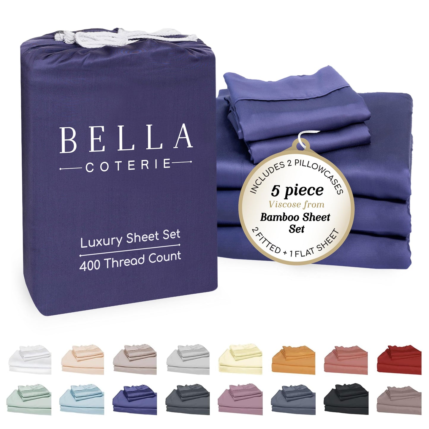 Bella Coterie Luxury Bamboo Viscose Sheet Set