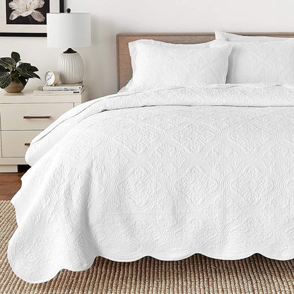 Textured Cotton Quilted Bedspread Set