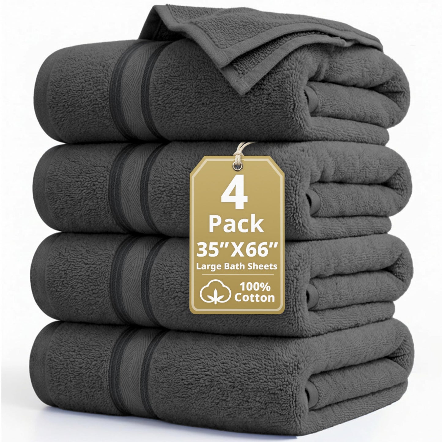 Luxury Zero Twist Cotton Bath Towels