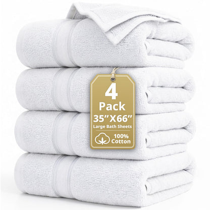 Luxury Zero Twist Cotton Bath Towels